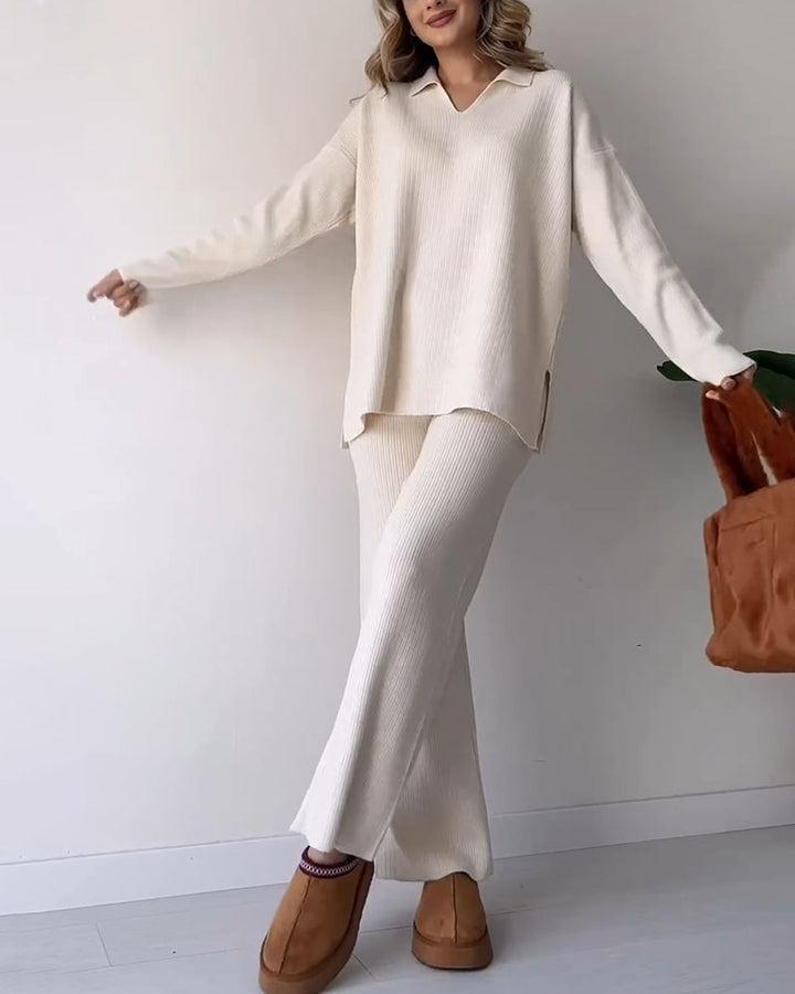 Knitted Two-Piece Set – Trendy & Comfortable Fashion Ensemble