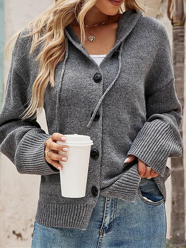 Grey Plain Hoodie Sweater – Trendy & Comfortable Wardrobe Essential
