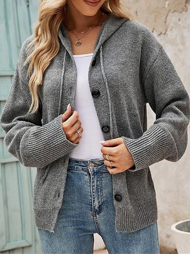 Grey Plain Hoodie Sweater – Trendy & Comfortable Wardrobe Essential