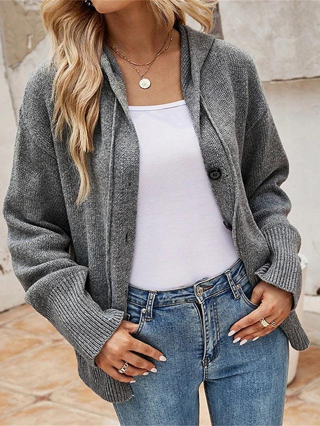 Grey Plain Hoodie Sweater – Trendy & Comfortable Wardrobe Essential