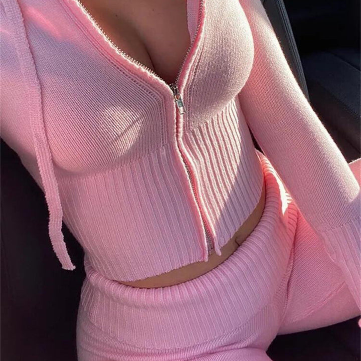 Sexy Stylish Knitted Set – Trendy & Comfortable Fashion Ensemble