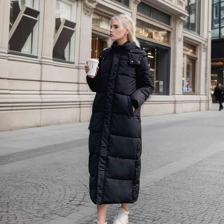 Windproof Long Winter Coat – Trendy & Stylish Outerwear for Cold Weather