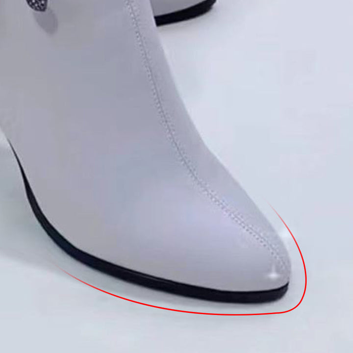 Suede Ankle Boots with Bow – Chic & Trendy Fashion Footwear