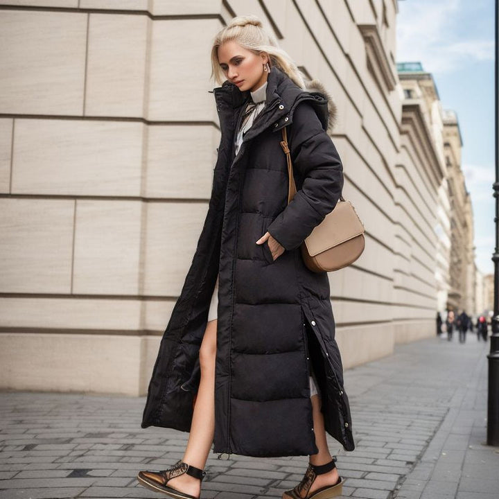 Windproof Long Winter Coat – Trendy & Stylish Outerwear for Cold Weather