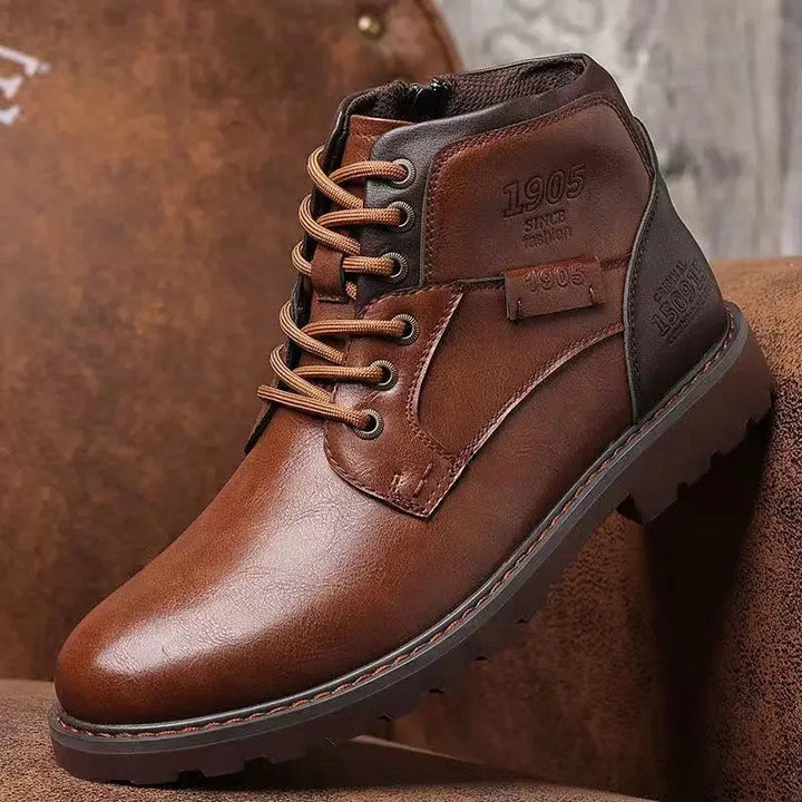 Zippered Leather Boots – Trendy & Modern Footwear for Any Occasion