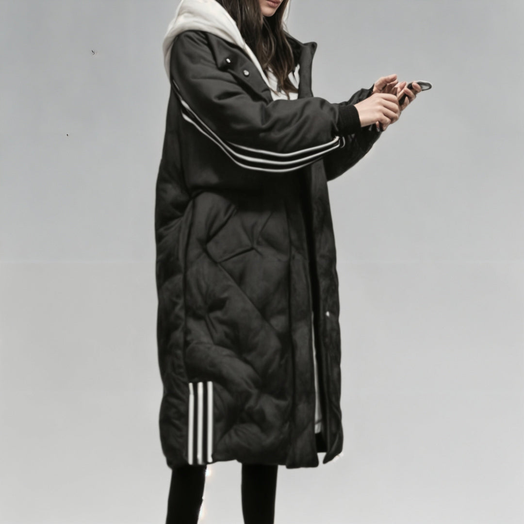 Women's Long Down Jacket – Elegant & Warm Winter Outerwear