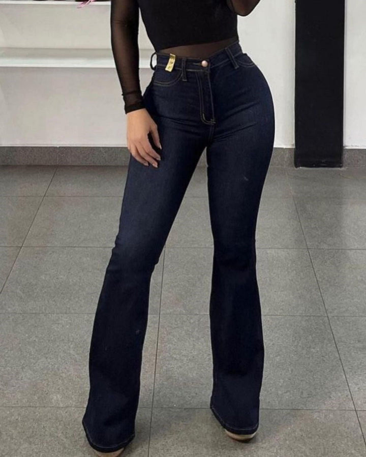 High Waist Flair Jeans – Trendy & Chic Denim for Effortless Style