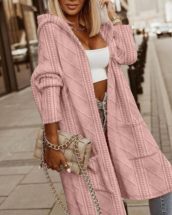 Long Hooded Cardigan – Trendy & Chic Layering Essential