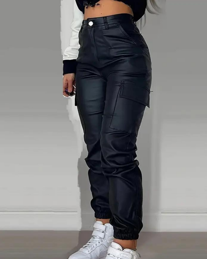Leather Cargo Pants – Trendy & Stylish Essential for Your Wardrobe