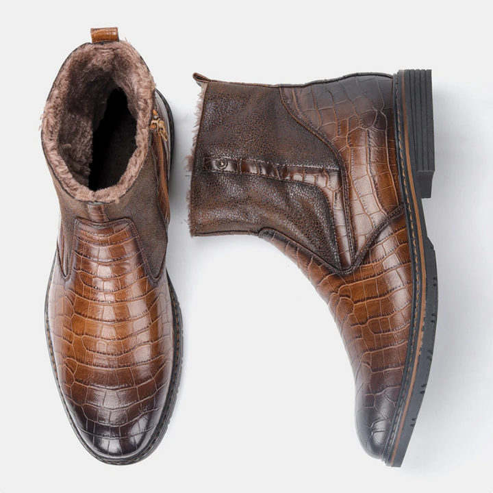 Snug-Fit Leather Boots – Chic & Stylish Footwear for Every Occasion