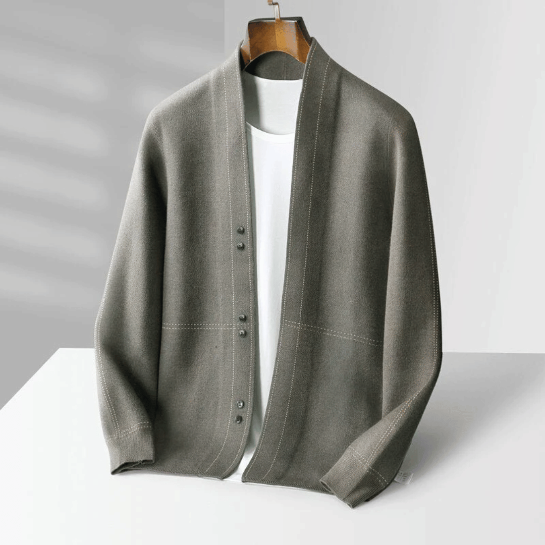 Virgin Wool Cardigan – Elegant & Sophisticated Layering Essential