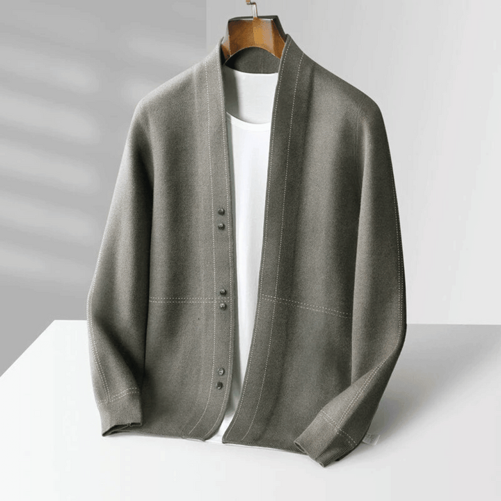 Virgin Wool Cardigan – Elegant & Sophisticated Layering Essential