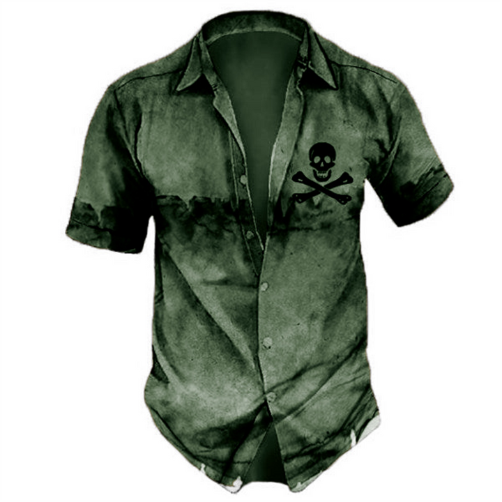 Hawaiian Skull T-Shirt – Trendy Graphic Tee with Tropical Vibes