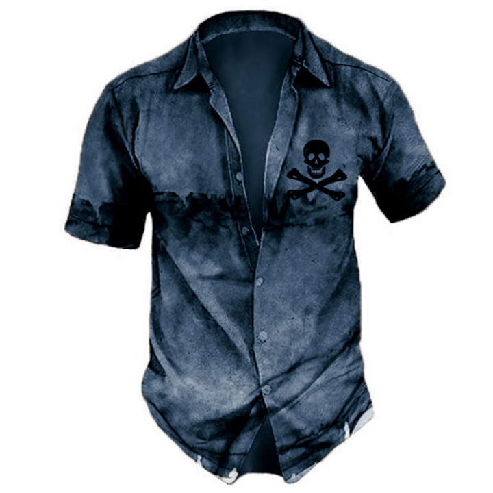 Hawaiian Skull T-Shirt – Trendy Graphic Tee with Tropical Vibes