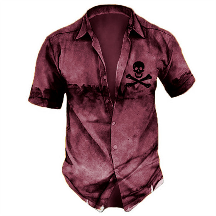 Hawaiian Skull T-Shirt – Trendy Graphic Tee with Tropical Vibes