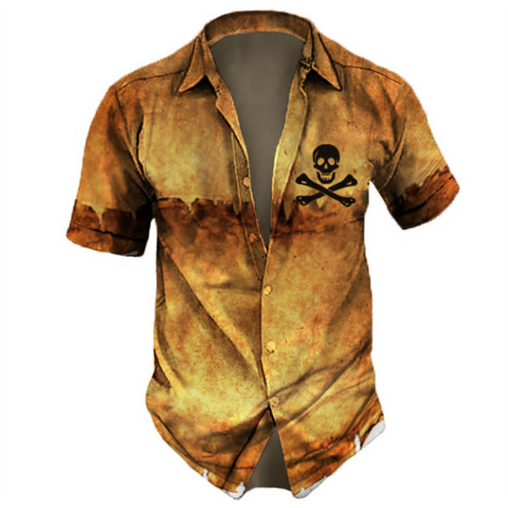 Hawaiian Skull T-Shirt – Trendy Graphic Tee with Tropical Vibes