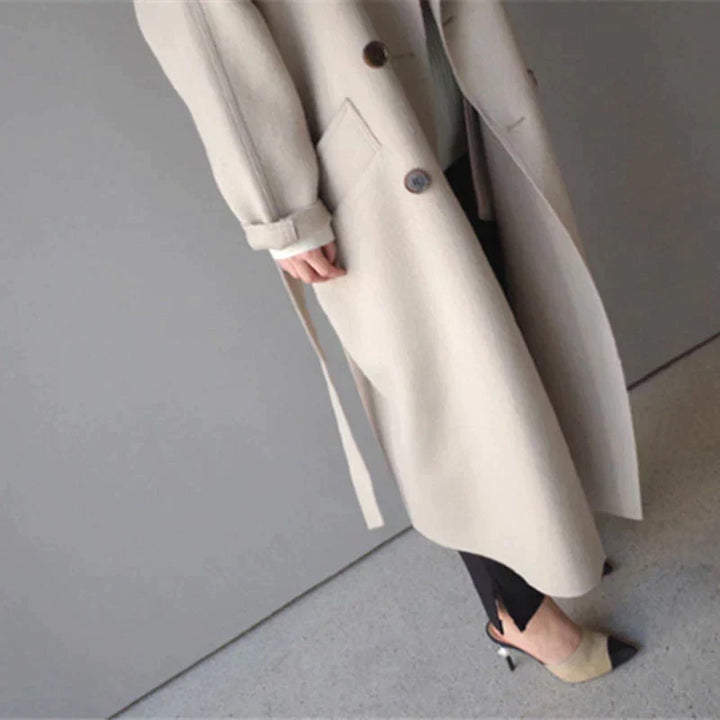 Longline Wool Coat – Elegant & Classic Outerwear