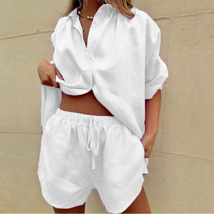 Two-Piece Summer Set – Trendy & Comfortable Outfit for Warm Weather