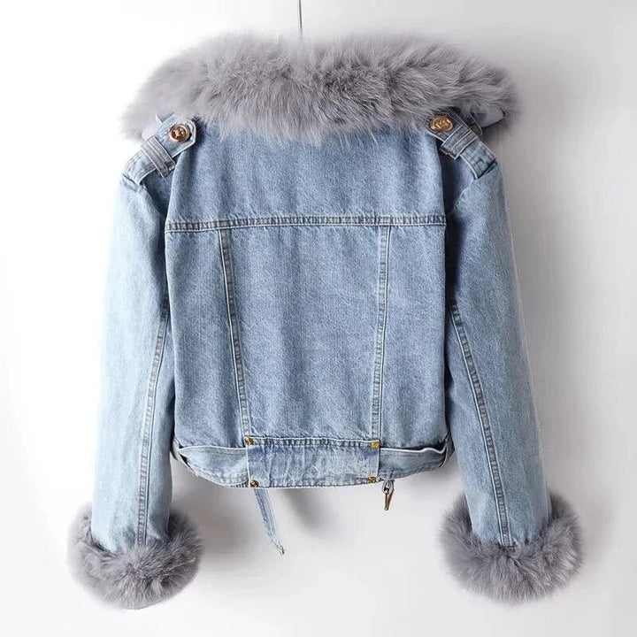 Fur-Lined Jean Jacket – Trendy & Chic Outerwear for Stylish Looks