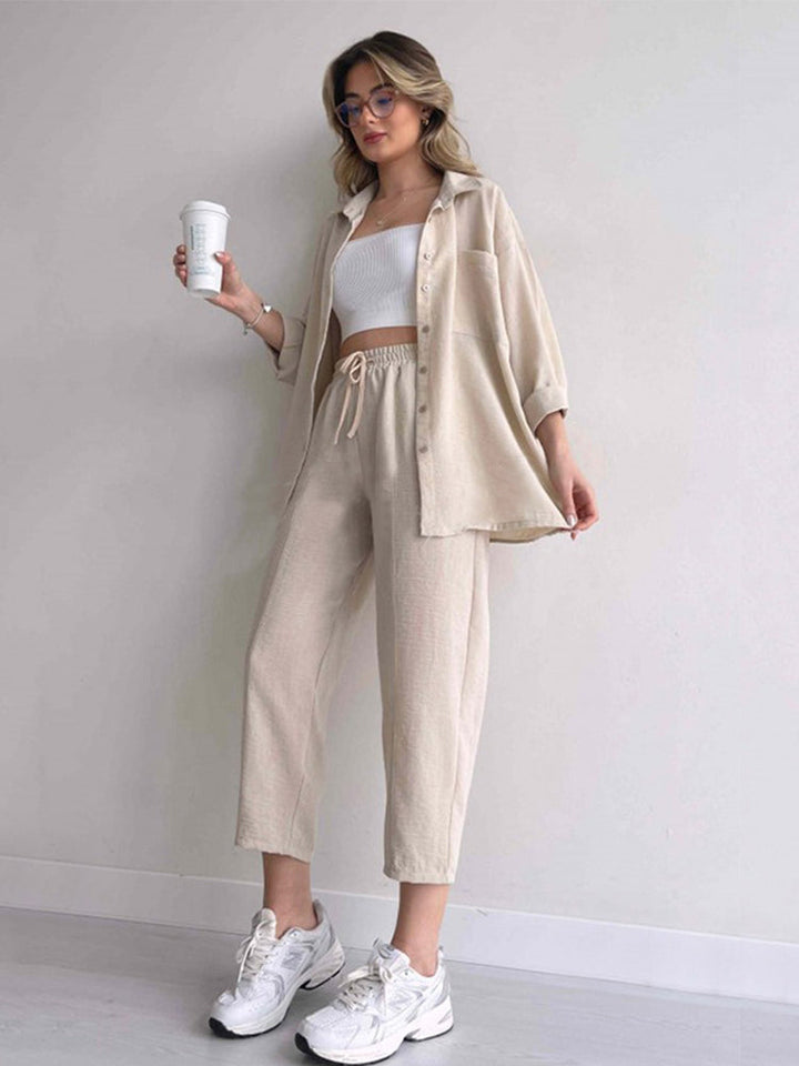 Linen Two Piece Set – Stylish & Comfortable Summer Outfit