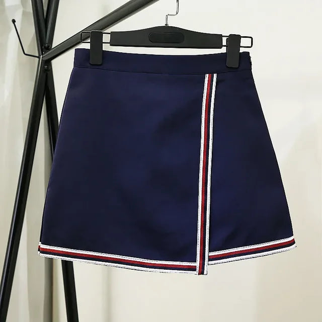 Contrasting Piping Skirt – Chic & Stylish Wardrobe Essential