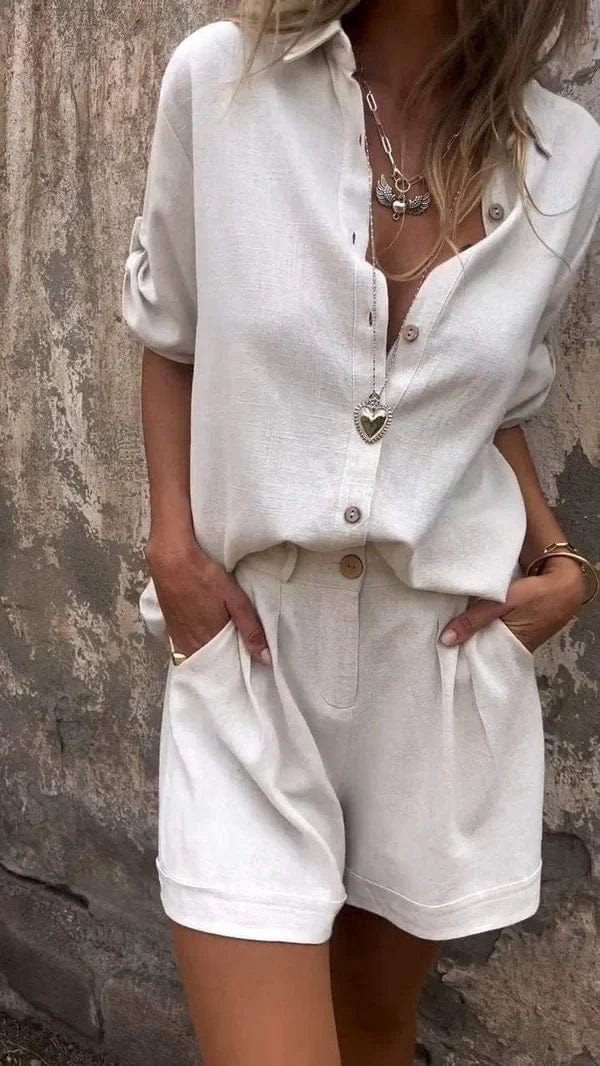 Lightweight Linen Set – Chic & Comfortable Summer Outfit