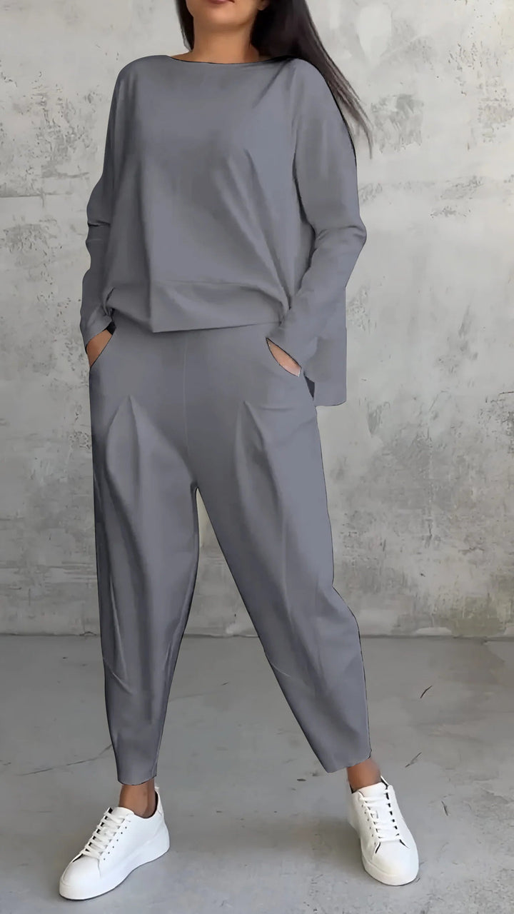 Comfortable Women's Complete Set with Crew Neck – Cozy & Stylish Everyday Wear
