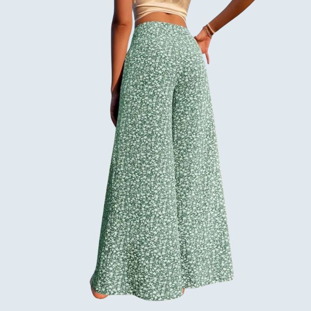 Floral Print Wide Skirt – Trendy, Bohemian Style for Effortless Chic