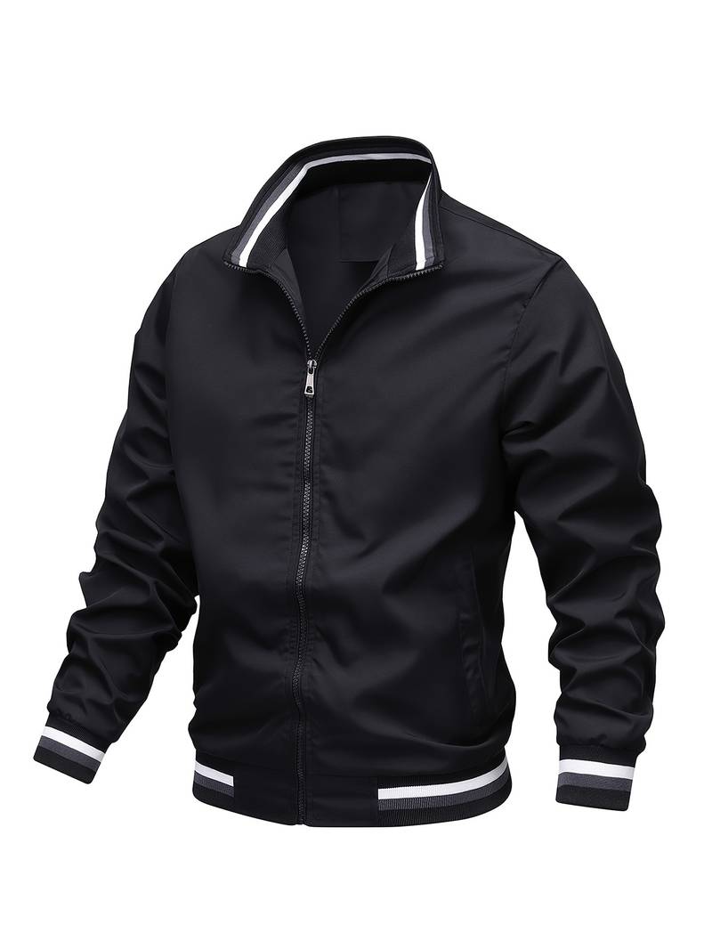 Stylish Stand Jacket – Modern & Chic Outerwear