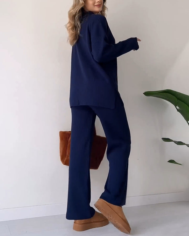 Knitted Two-Piece Set – Trendy & Comfortable Fashion Ensemble
