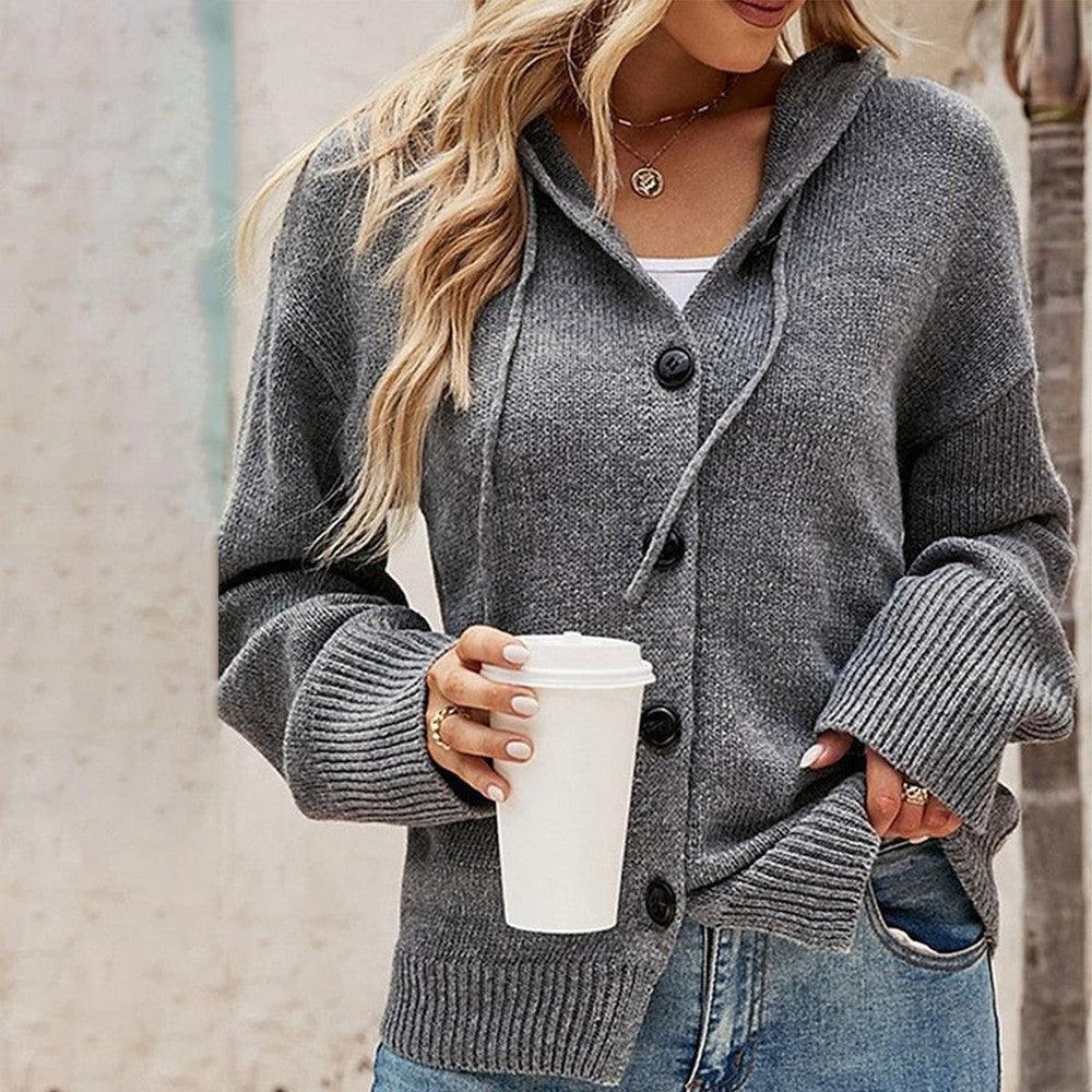 Grey Plain Hoodie Sweater – Trendy & Comfortable Wardrobe Essential