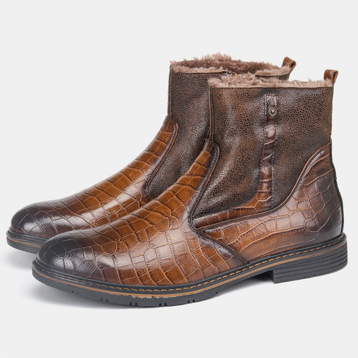 Snug-Fit Leather Boots – Chic & Stylish Footwear for Every Occasion