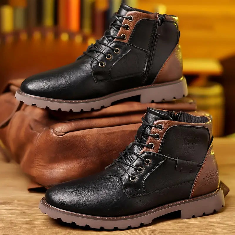 Zippered Leather Boots – Trendy & Modern Footwear for Any Occasion
