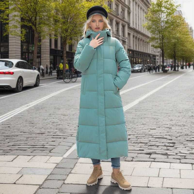 Windproof Long Winter Coat – Trendy & Stylish Outerwear for Cold Weather