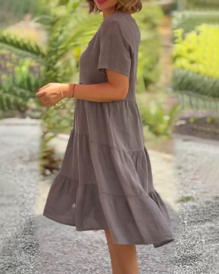 Elegant Cotton Summer Dress – Sophisticated & Timeless Style