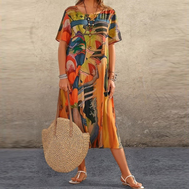 Women's Trendy Summer Dress – Chic & Lightweight for Warm Weather