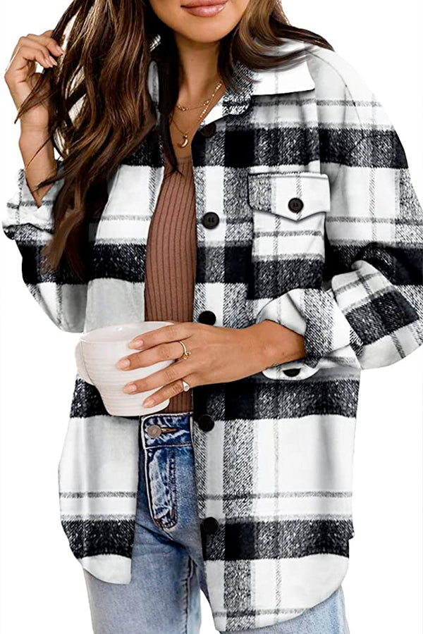 Long Sleeve Plaid Flannel Shirt – Trendy & Cozy for Every Season