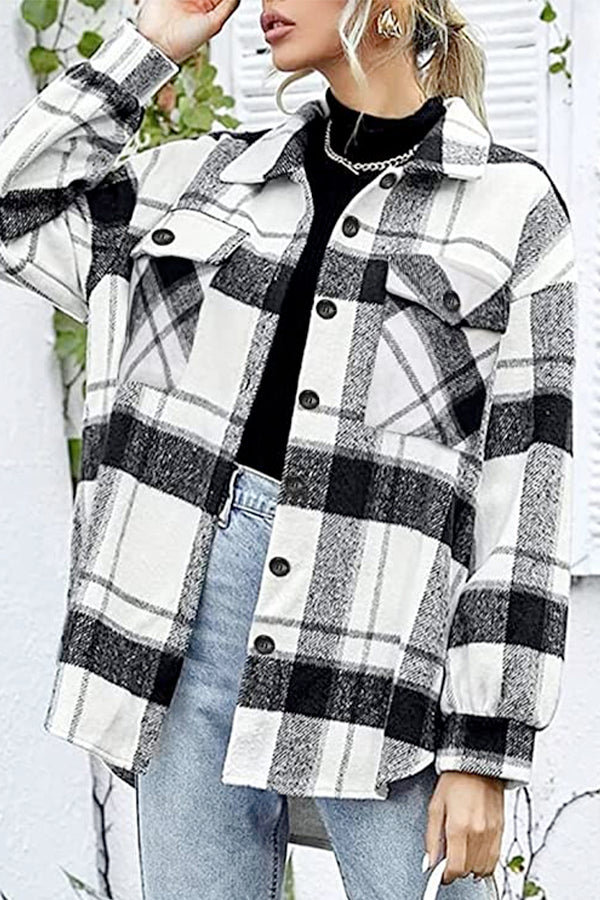 Long Sleeve Plaid Flannel Shirt – Trendy & Cozy for Every Season