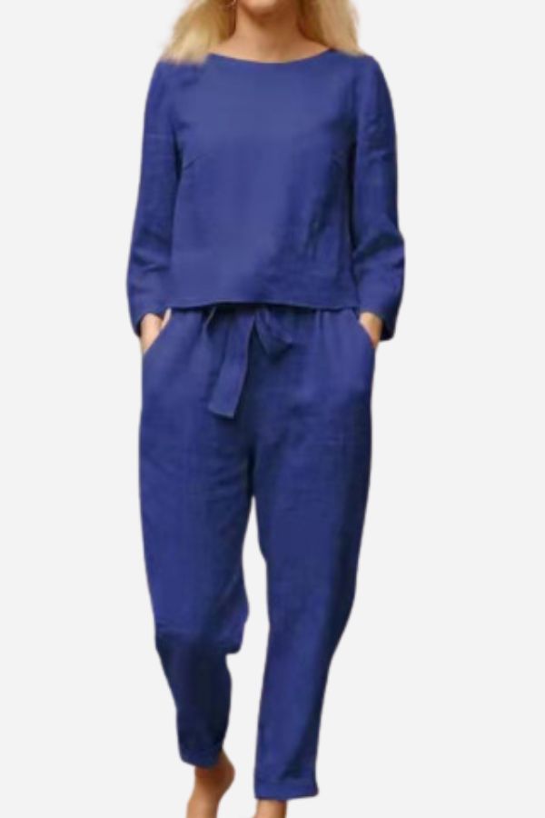 Linen Two-Piece Set – Chic & Trendy Summer Outfit