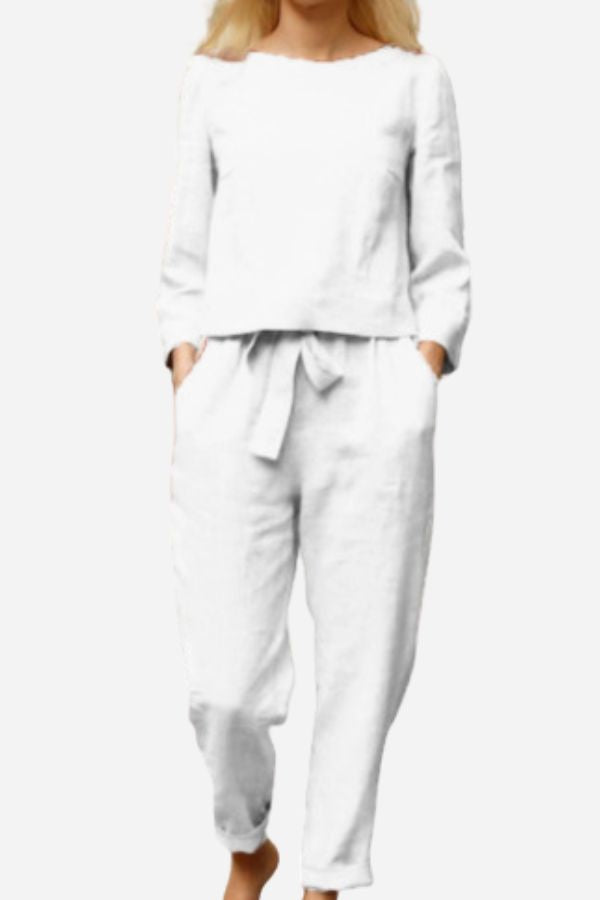 Linen Two-Piece Set – Chic & Trendy Summer Outfit