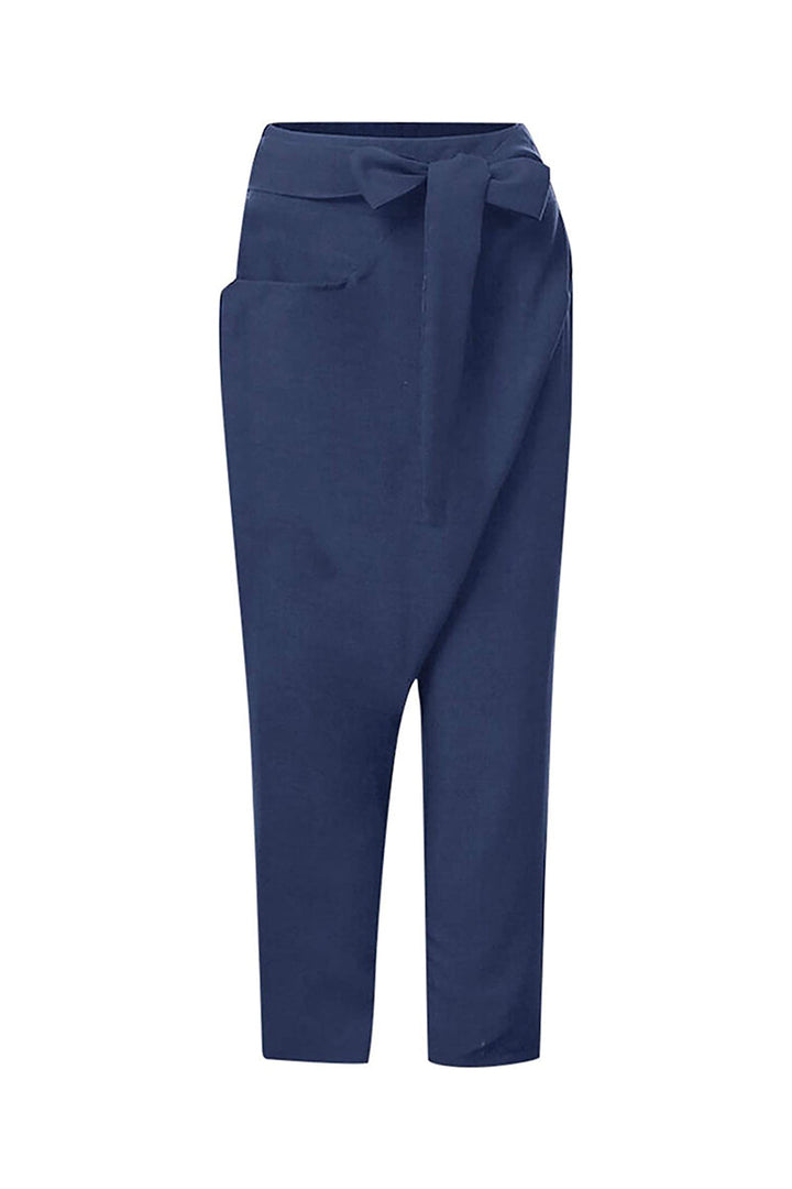 High-Waist Wrapped Comfy Pants – Trendy & Relaxed Style for Everyday Wear