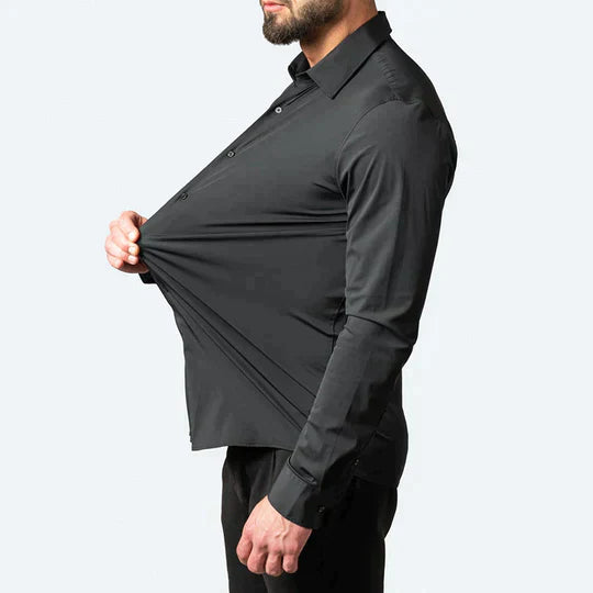 Anti-Wrinkle Long Sleeve Shirt – Modern & Stylish Office Essential
