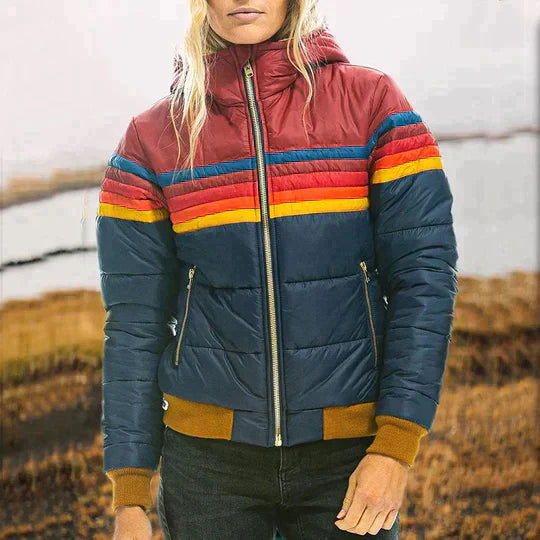 Rainbow Print Jacket – Trendy & Stylish Outerwear for Any Occasion