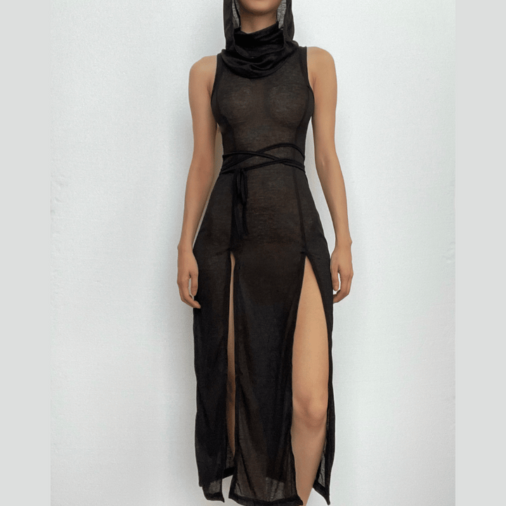 Sleeveless Maxi Dress – Trendy & Comfortable Hoodie Style