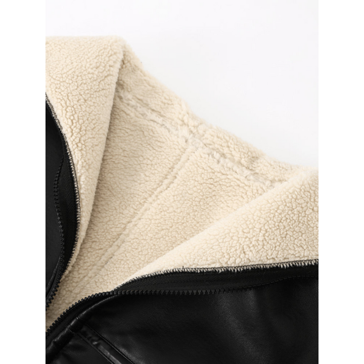 Ultimate Leather Fur Coat – Elegant & Chic Outerwear