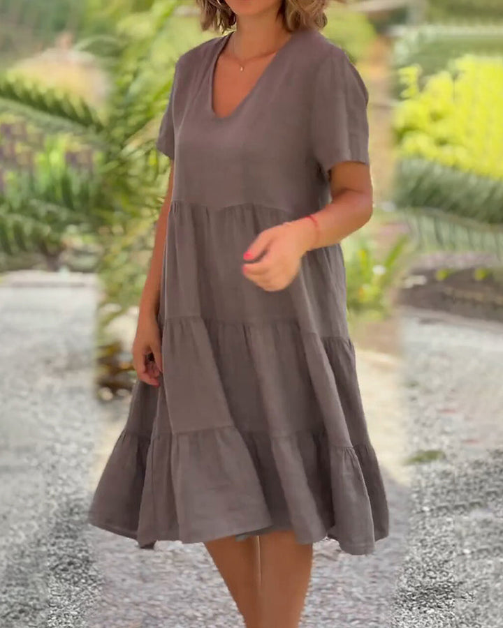 Elegant Cotton Summer Dress – Sophisticated & Timeless Style