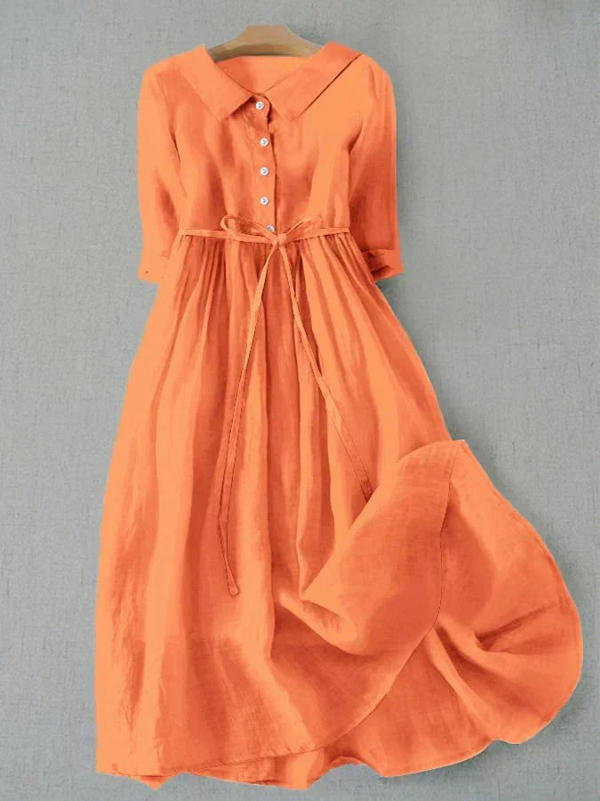 Linen and Blended Dress – Chic & Comfortable Everyday Style