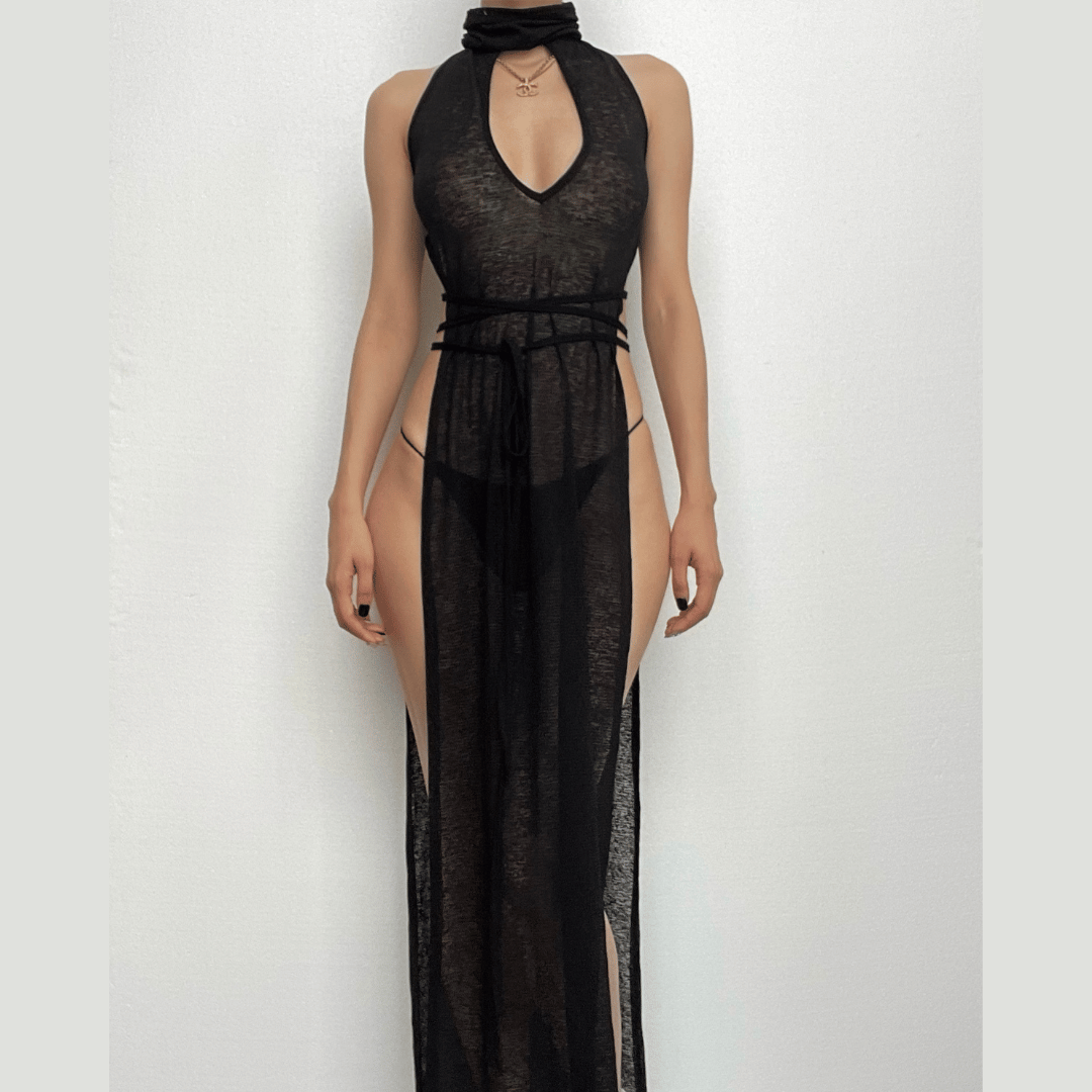 See Through Maxi Dress – Trendy & Flowing Summer Essential