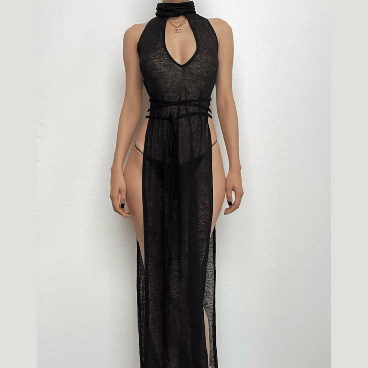 See Through Maxi Dress – Trendy & Flowing Summer Essential