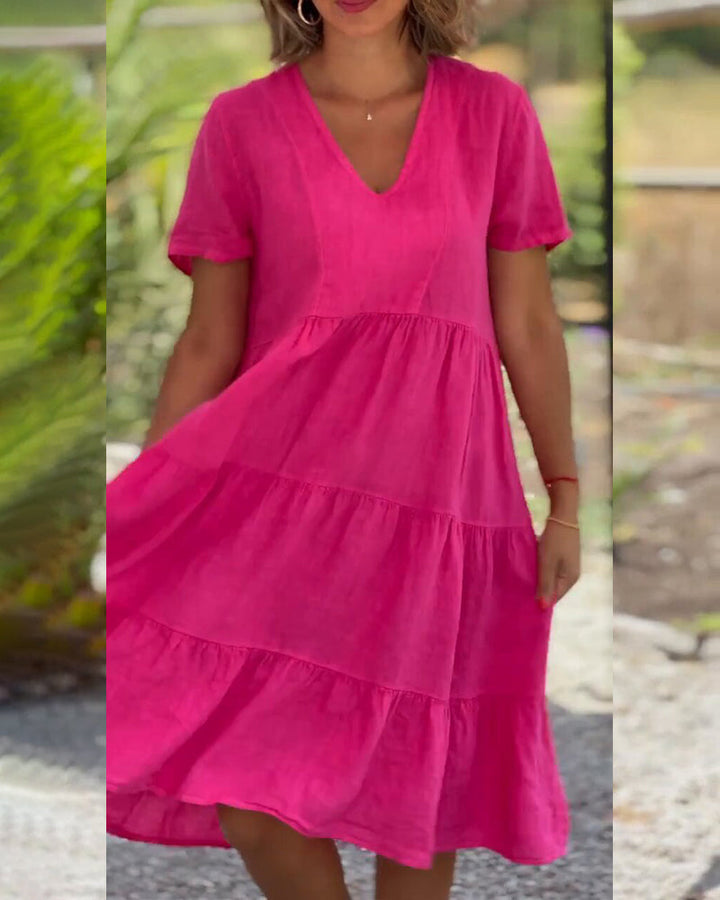 Elegant Cotton Summer Dress – Sophisticated & Timeless Style